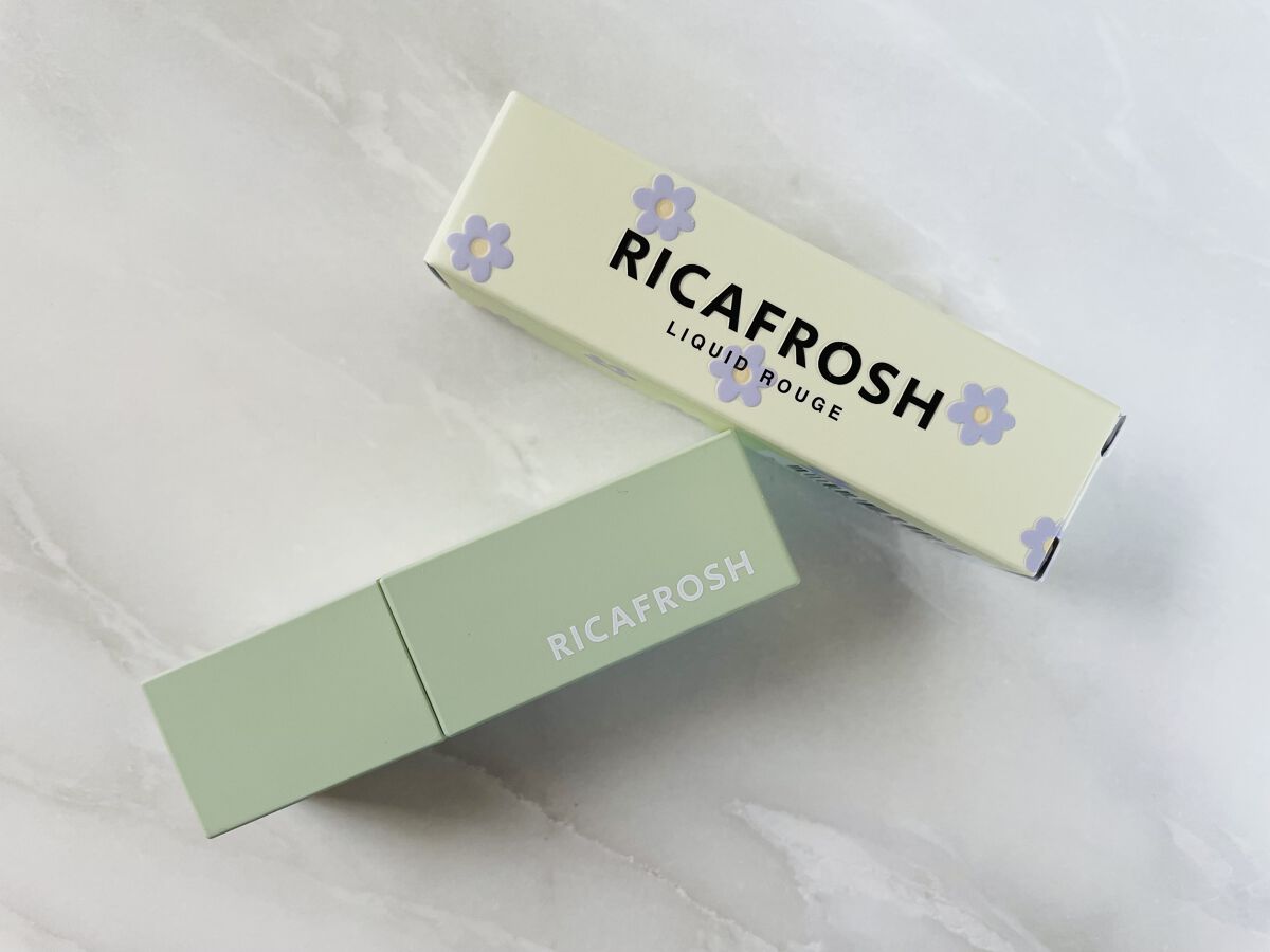 ジューシーリブティント 07 ビワマイト/RICAFROSH/リップティントを使ったクチコミ（2枚目）