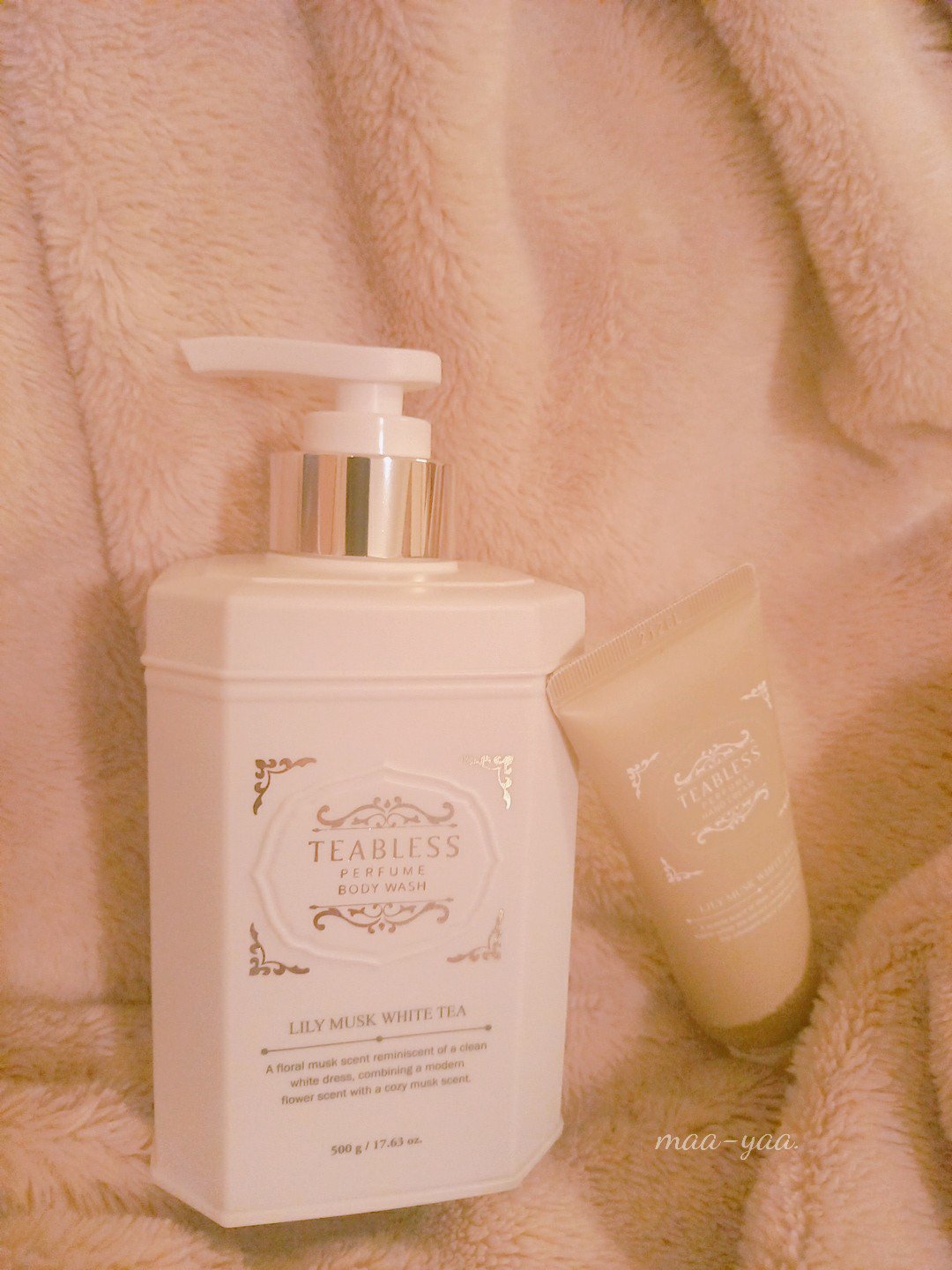 パフュームハンドクリーム リリームスクホワイトティーの香り/TEABLESS/ハンドクリームを使ったクチコミ（2枚目）