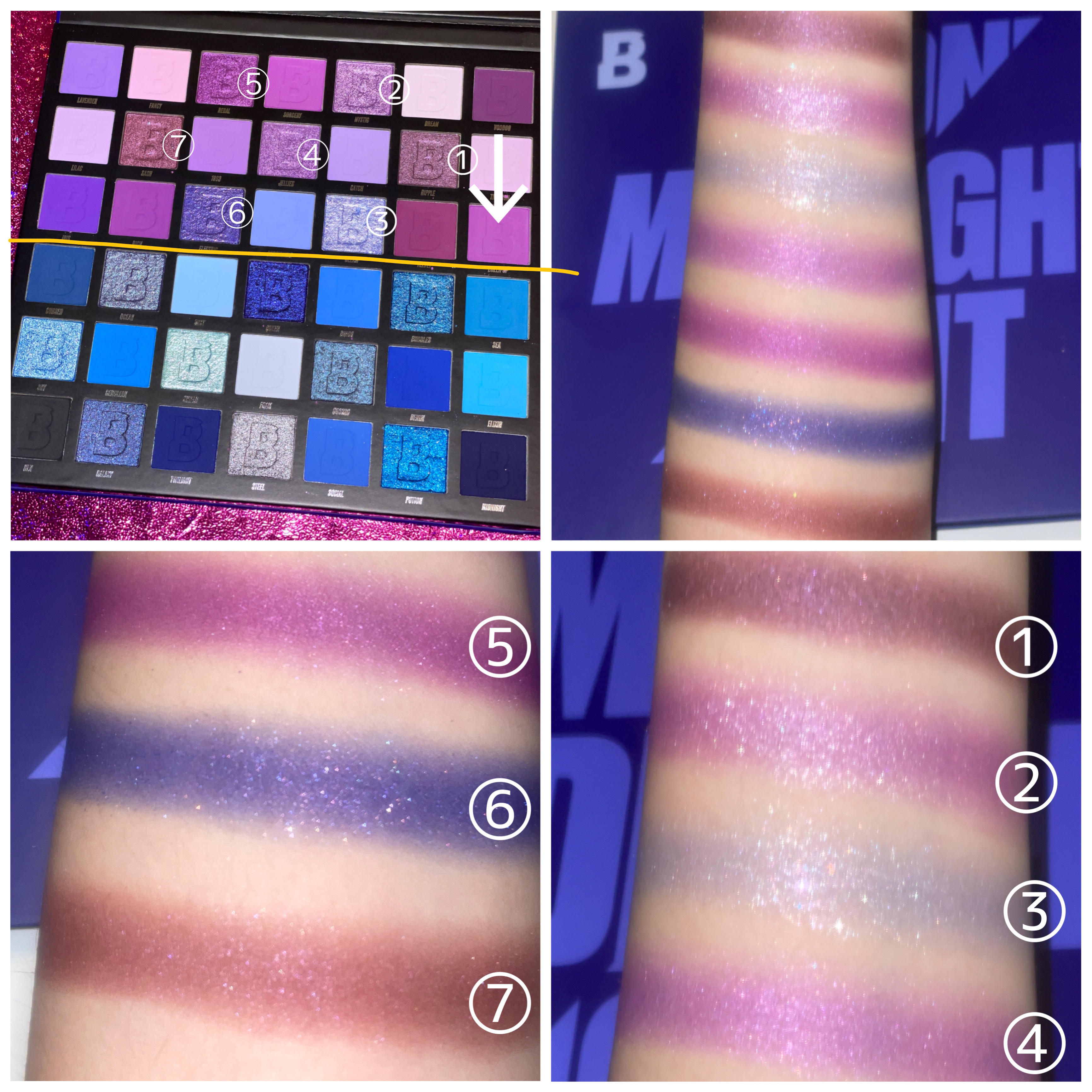 Midnight Palette/BEAUTYBAY/アイシャドウパレットを使ったクチコミ（2枚目）