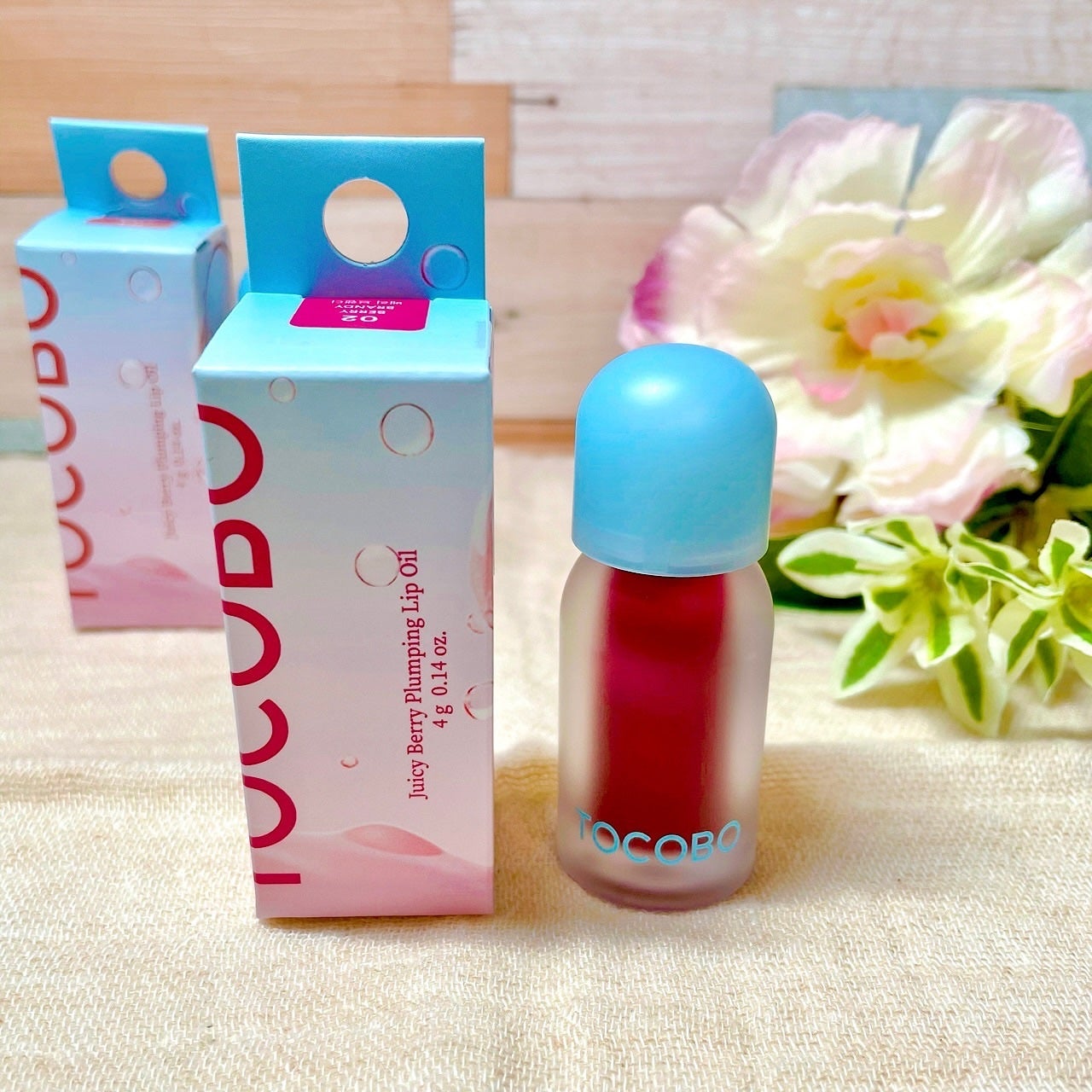 ジューシーベリープランピングリップオイル/TOCOBO/リップグロスを使ったクチコミ(2枚目)