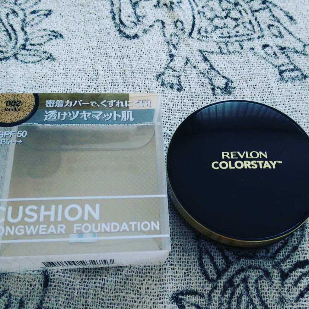 カラーステイ クッション ロングウェア ファンデーション/REVLON/クッションファンデーションを使ったクチコミ(1枚目)