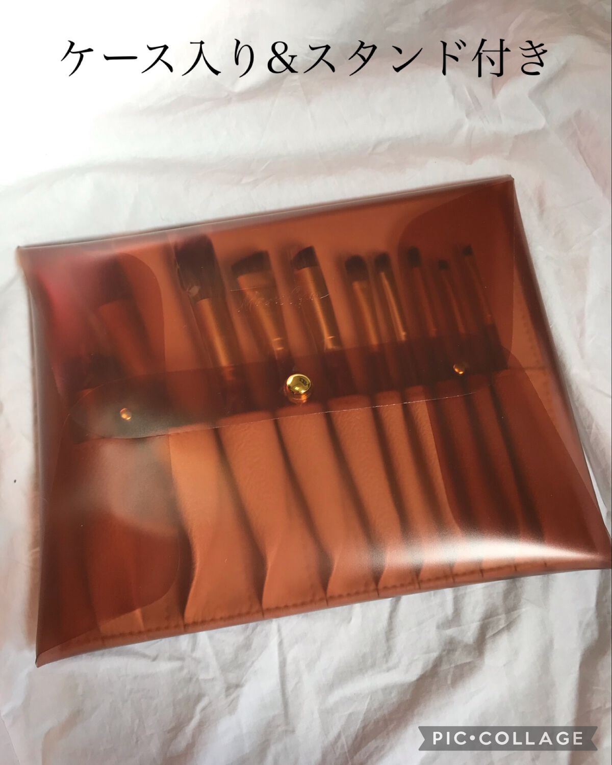 SIXPLUS X MARILYN 10本メイクアップブラシセット/SIXPLUS/メイクブラシを使ったクチコミ（2枚目）