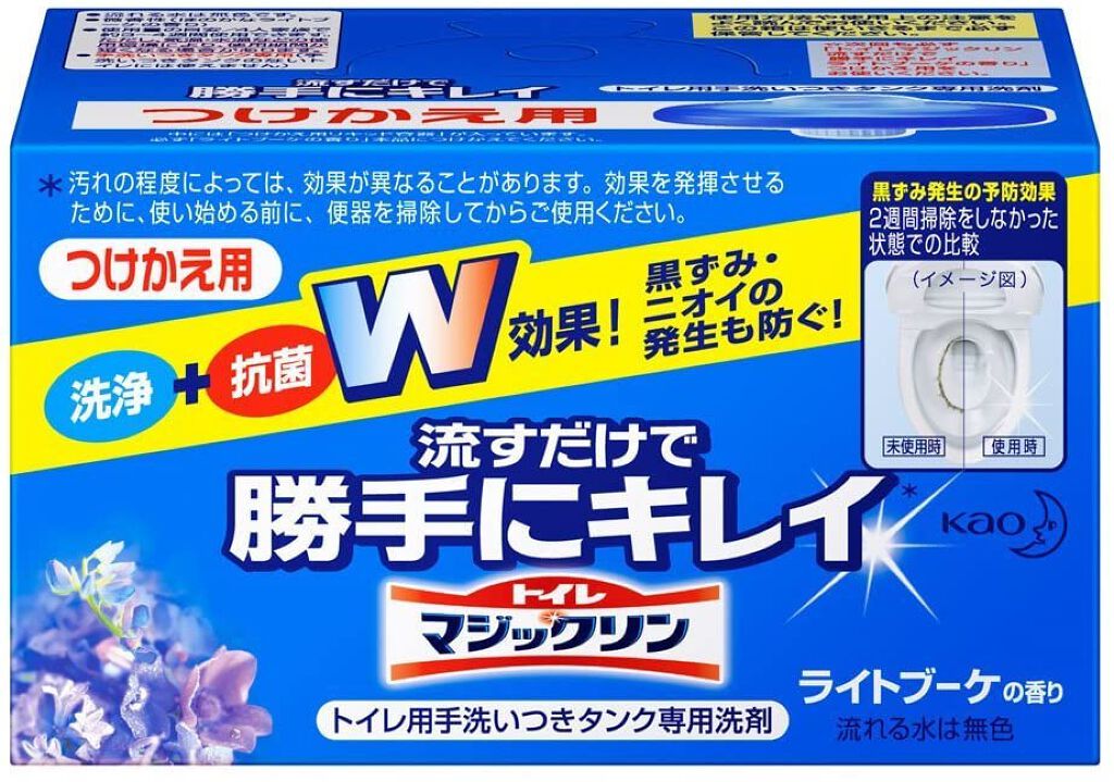 トイレマジックリン 流すだけで勝手にキレイ ライトブーケの香り つけかえ 80g
