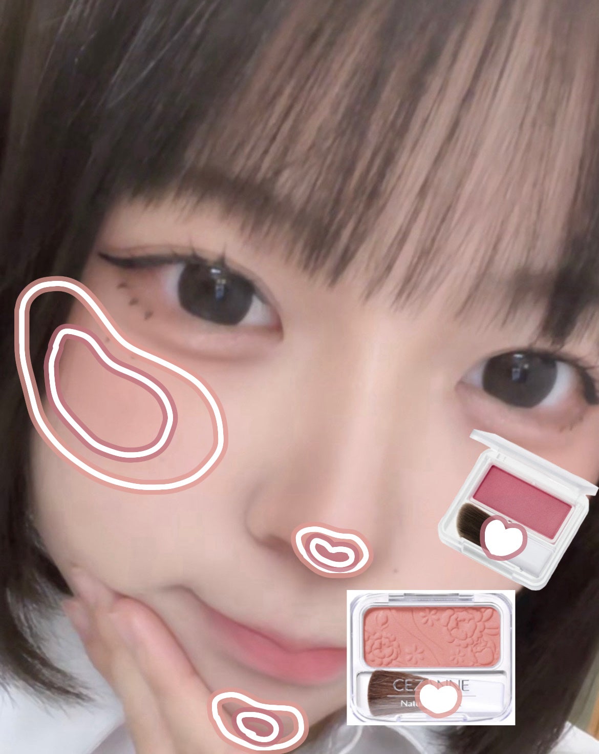 ナチュラル チークN/CEZANNE/パウダーチークを使ったクチコミ(5枚目)