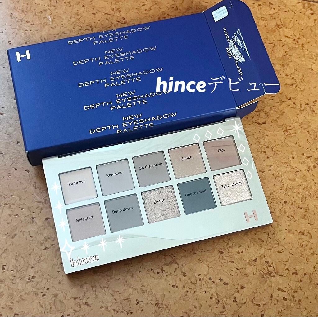 ニューデップスアイシャドウパレット/hince/アイシャドウパレットを使ったクチコミ(1枚目)