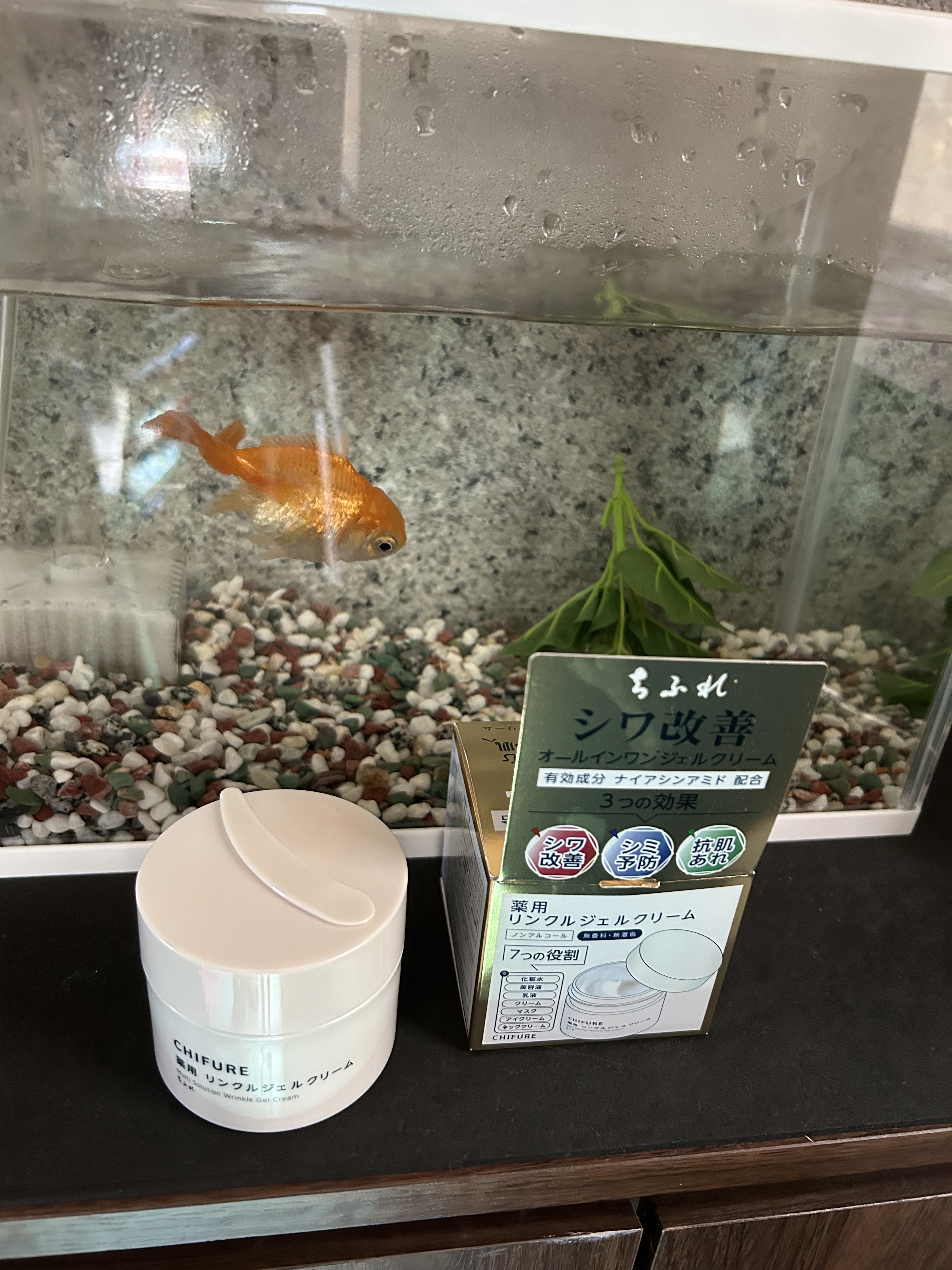 薬用 リンクルジェルクリーム/ちふれ/オールインワン化粧品を使ったクチコミ（1枚目）
