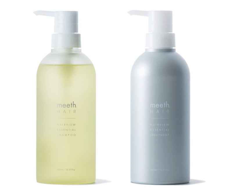 試してみた】meeth HAIRVIEW ESSENTIAL SHAMPOO & TREATMENTのリアルな