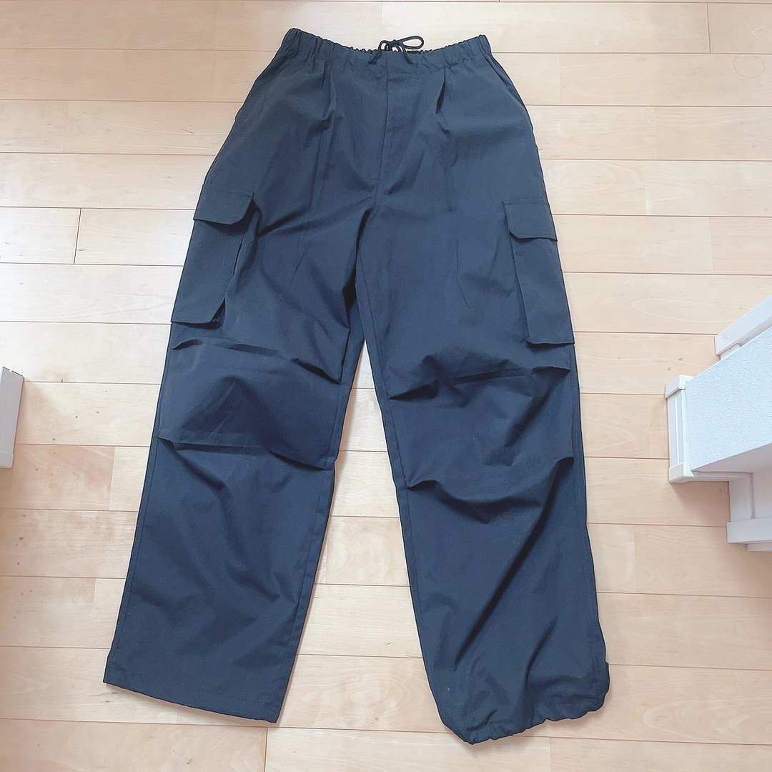 パラシュートカーゴパンツ/ジーユー/その他を使ったクチコミ（2枚目）