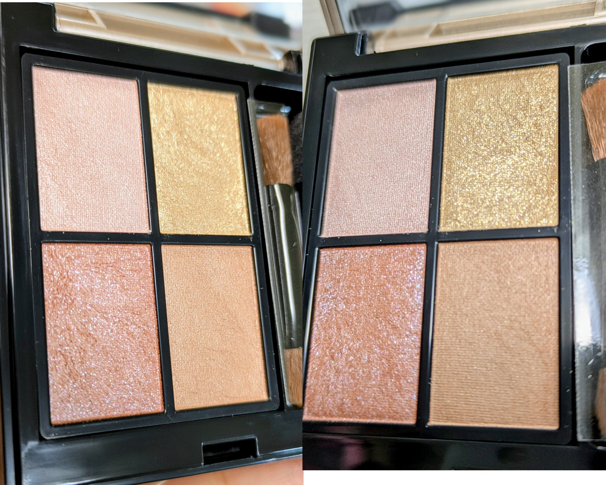 ミネラルクラッシィシャドー オーロラルグロウ(限定)/エトヴォス/アイシャドウパレットを使ったクチコミ（2枚目）