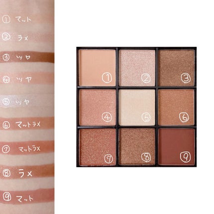 UR GLAM BLOOMING EYE COLOR PALETTE/U R GLAM/アイシャドウパレットを使ったクチコミ(2枚目)