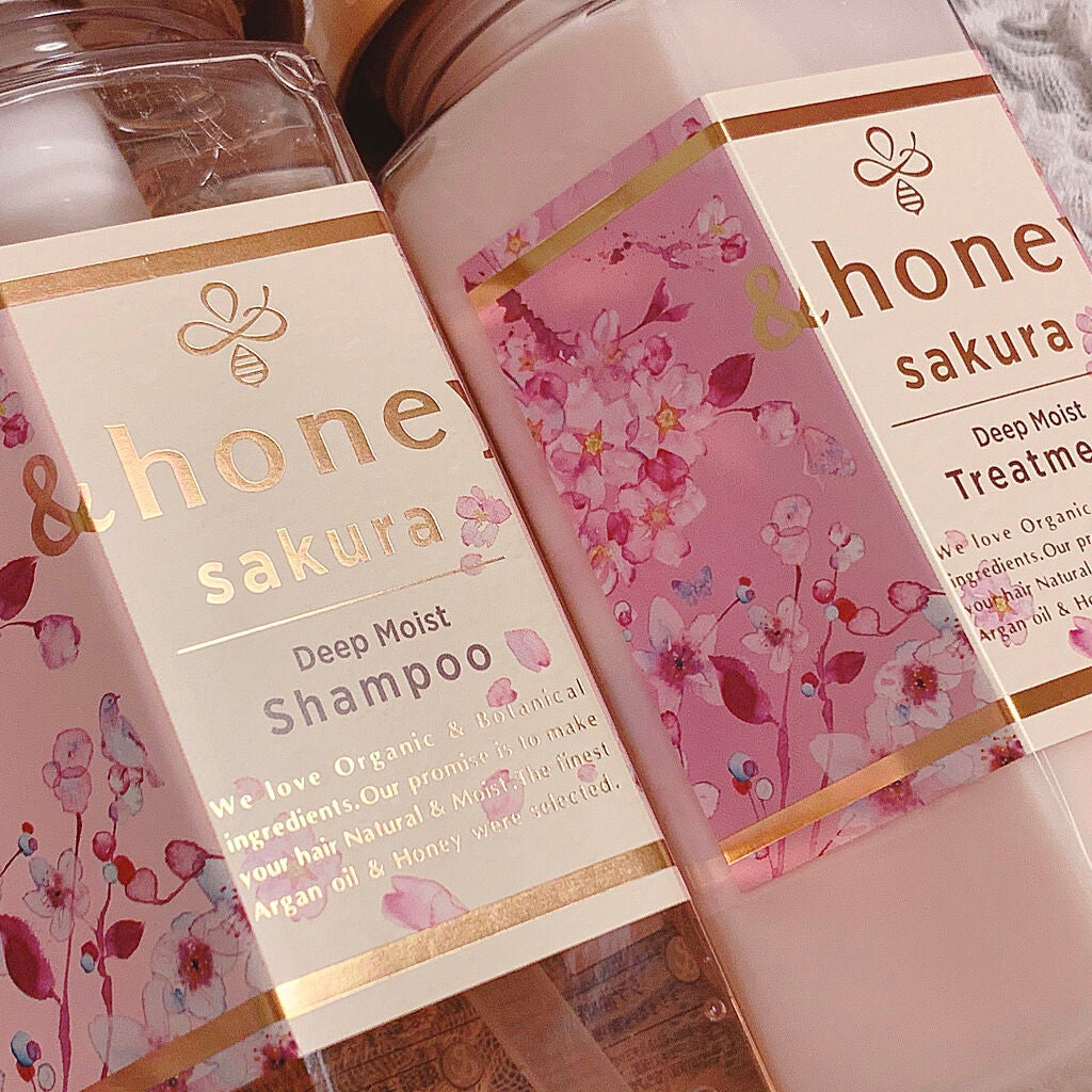 サクラ ディープモイスト シャンプー1.0/ヘアトリートメント2.0/&honey/シャンプー・コンディショナーを使ったクチコミ(2枚目)