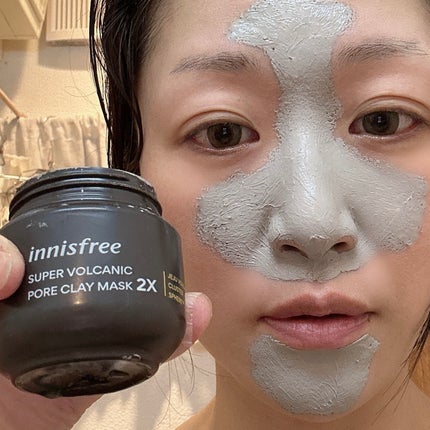 スーパーヴォルカニック ポア クレイマスク/innisfree/洗い流すパック・マスクを使ったクチコミ(1枚目)