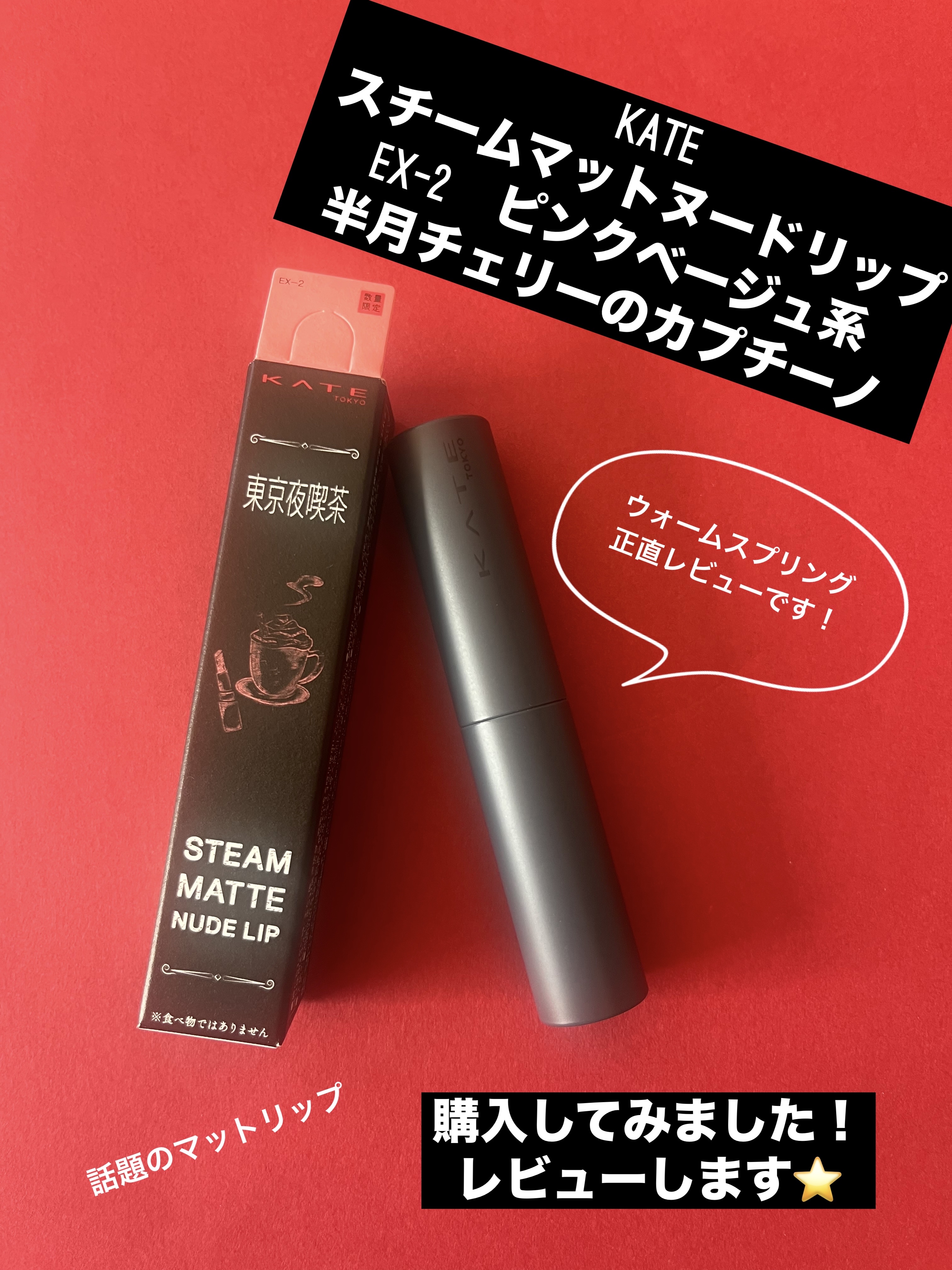 CKムースMリップ(通称:CKムース泥リップ) P101 花曇りのサーモンピンク/COLORKEY/口紅を使ったクチコミ（1枚目）