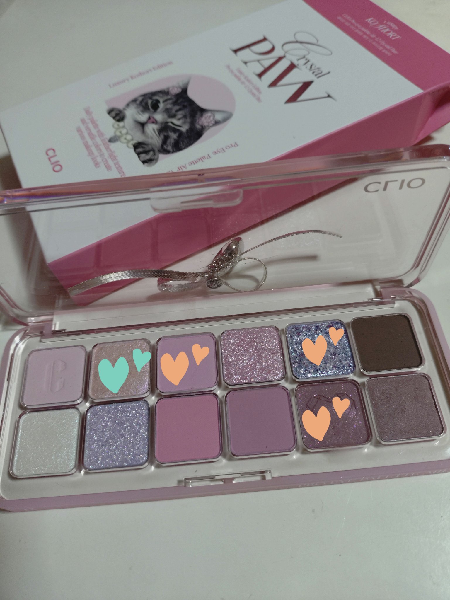 プロ アイ パレット エアー 12 クリスタル ポー(CRYSTAL PAW)/CLIO/アイシャドウパレットを使ったクチコミ（1枚目）