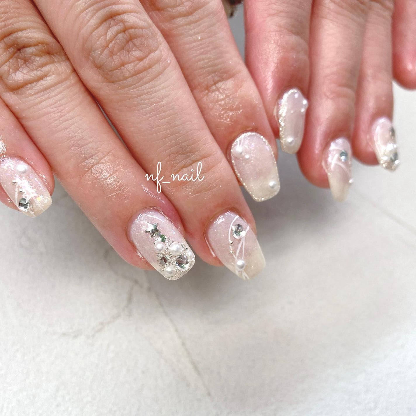 Natsumi◎nailist on LIPS 「.持ち込み¥9,980リボンパーツ別途¥550×2.#ネイル#..」(2枚目)