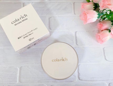 リンクルホワイトクッションファンデーション/コラリッチ/クッションファンデーションを使ったクチコミ(2枚目)