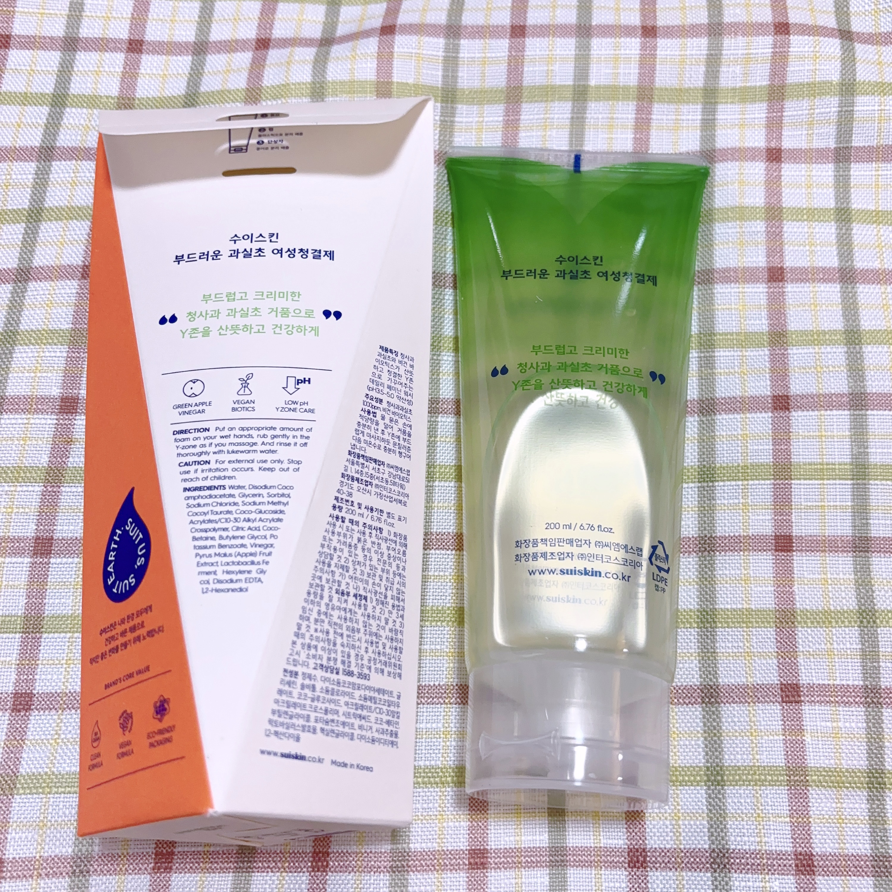 クリーミービネガーフェミニンウォッシュ/suiskin/ボディソープを使ったクチコミ（2枚目）