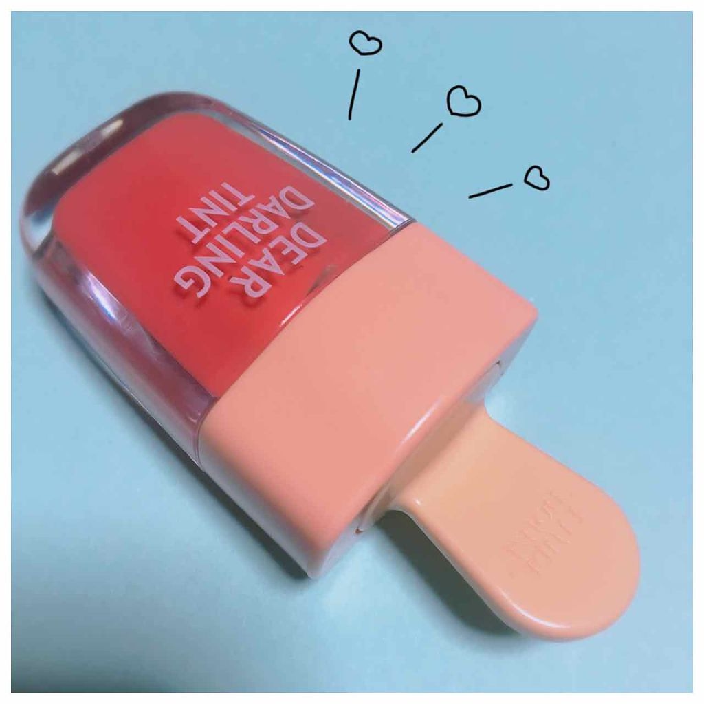 ディアダーリン ウォータージェルティント (アイスティント)/ETUDE/口紅を使ったクチコミ(1枚目)