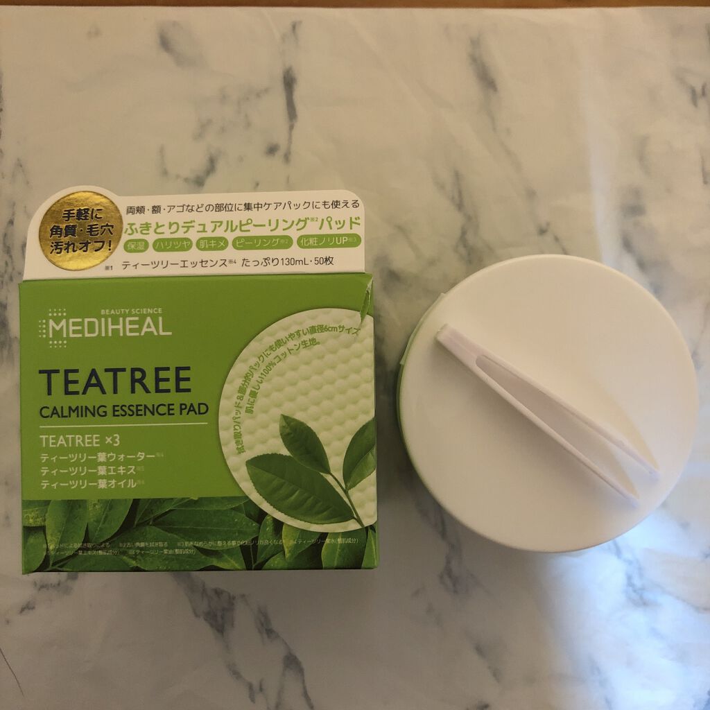ティーツリーカーミングエッセンスパッド/MEDIHEAL/トナーパッドを使ったクチコミ（1枚目）