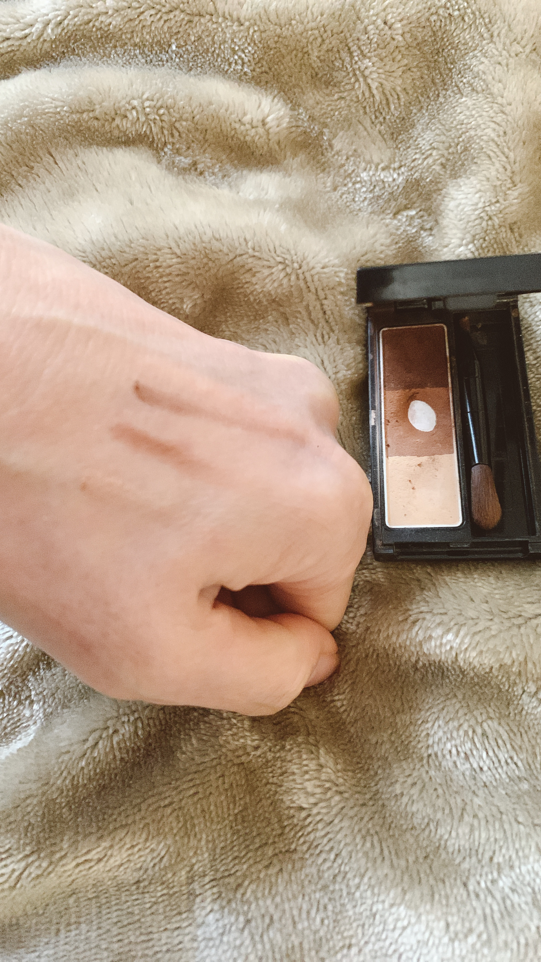 ケイト デザイニングアイブロウ3D EX-6 レッドブラウン(本体)/KATE/パウダーアイブロウを使ったクチコミ（3枚目）