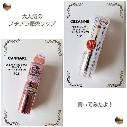 ラスティンググロスリップ/CEZANNE/口紅を使ったクチコミ(1枚目)