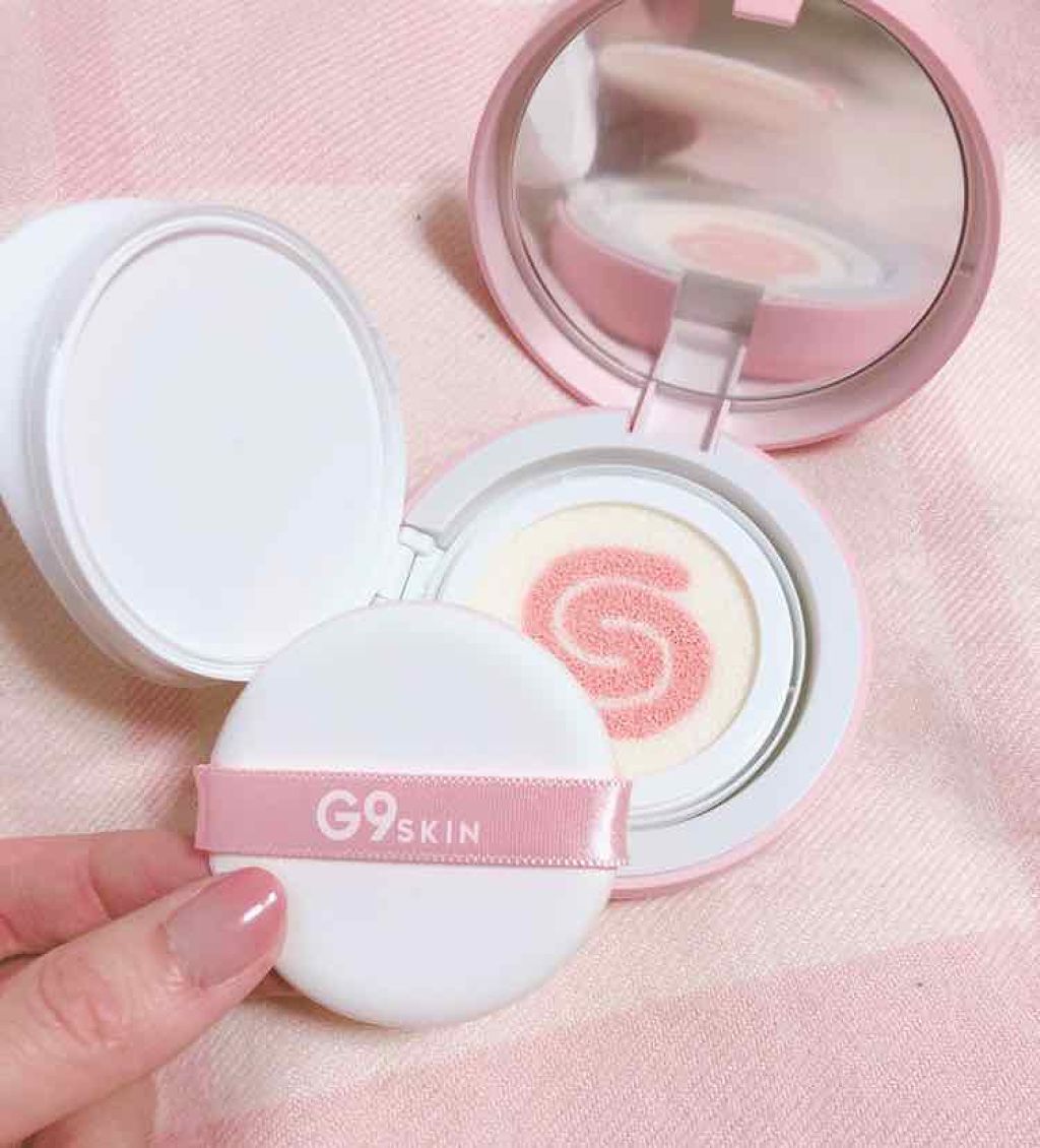WHITE CREAMY CUSHION(ウユファンデ)/G9SKIN/化粧下地を使ったクチコミ（2枚目）