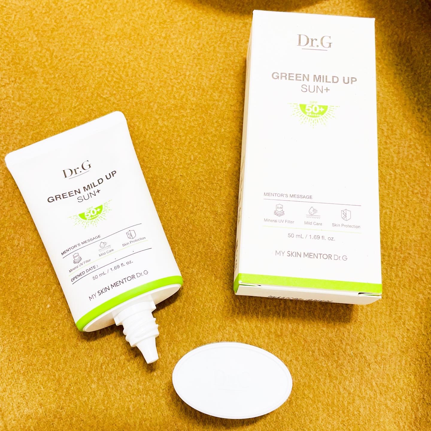 グリーンマイルドアップサンプラス/Dr.G/日焼け止めクリームを使ったクチコミ（2枚目）