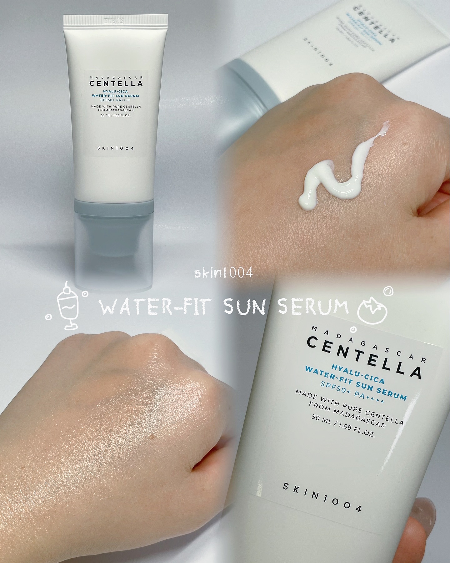 ヒアルーシカ ウォーターフィット サンセラム/SKIN1004/日焼け止めローションを使ったクチコミ（1枚目）