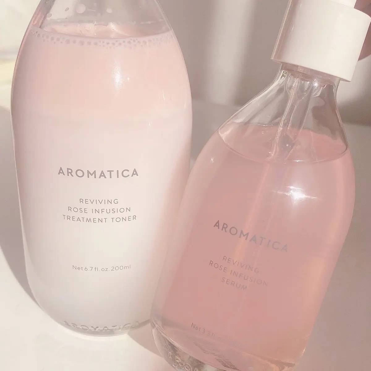 リバイビングローズインフュージョンセラム/AROMATICA/美容液を使ったクチコミ（2枚目）