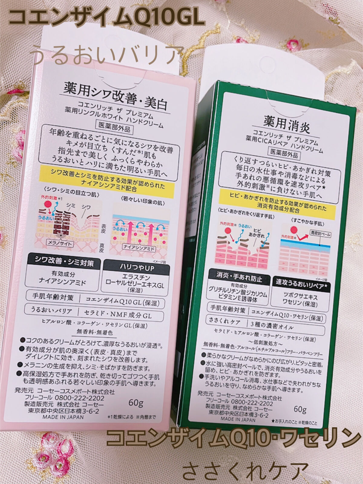 コエンリッチ ザ プレミアム 薬用ＣＩＣＡリペア ハンドクリーム/コエンリッチQ10/ハンドクリームを使ったクチコミ（2枚目）