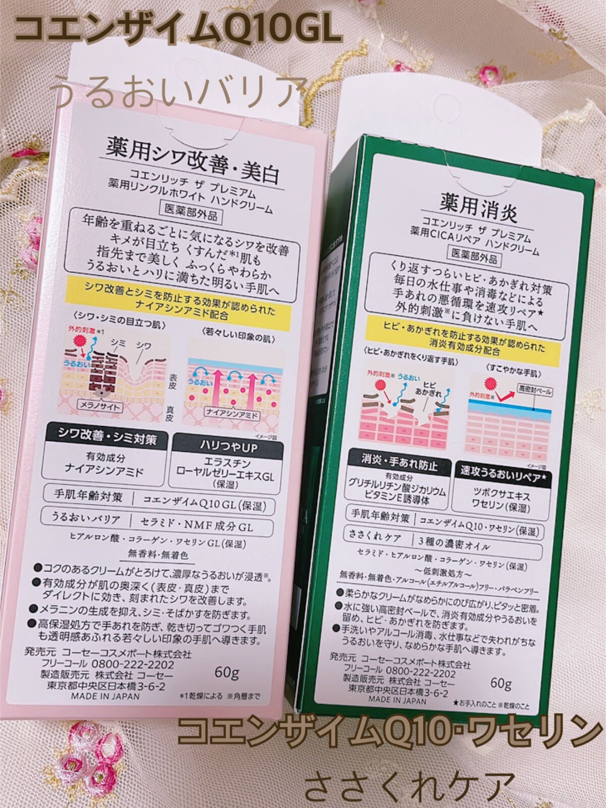 コエンリッチ ザ プレミアム 薬用CICAリペア ハンドクリーム/コエンリッチQ10/ハンドクリームを使ったクチコミ(2枚目)