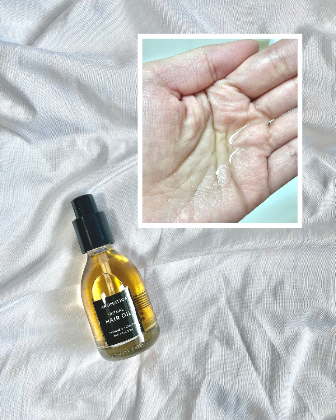 リチュアルヘアオイルジャスミン＆ベチバー/AROMATICA/ヘアオイルを使ったクチコミ（2枚目）
