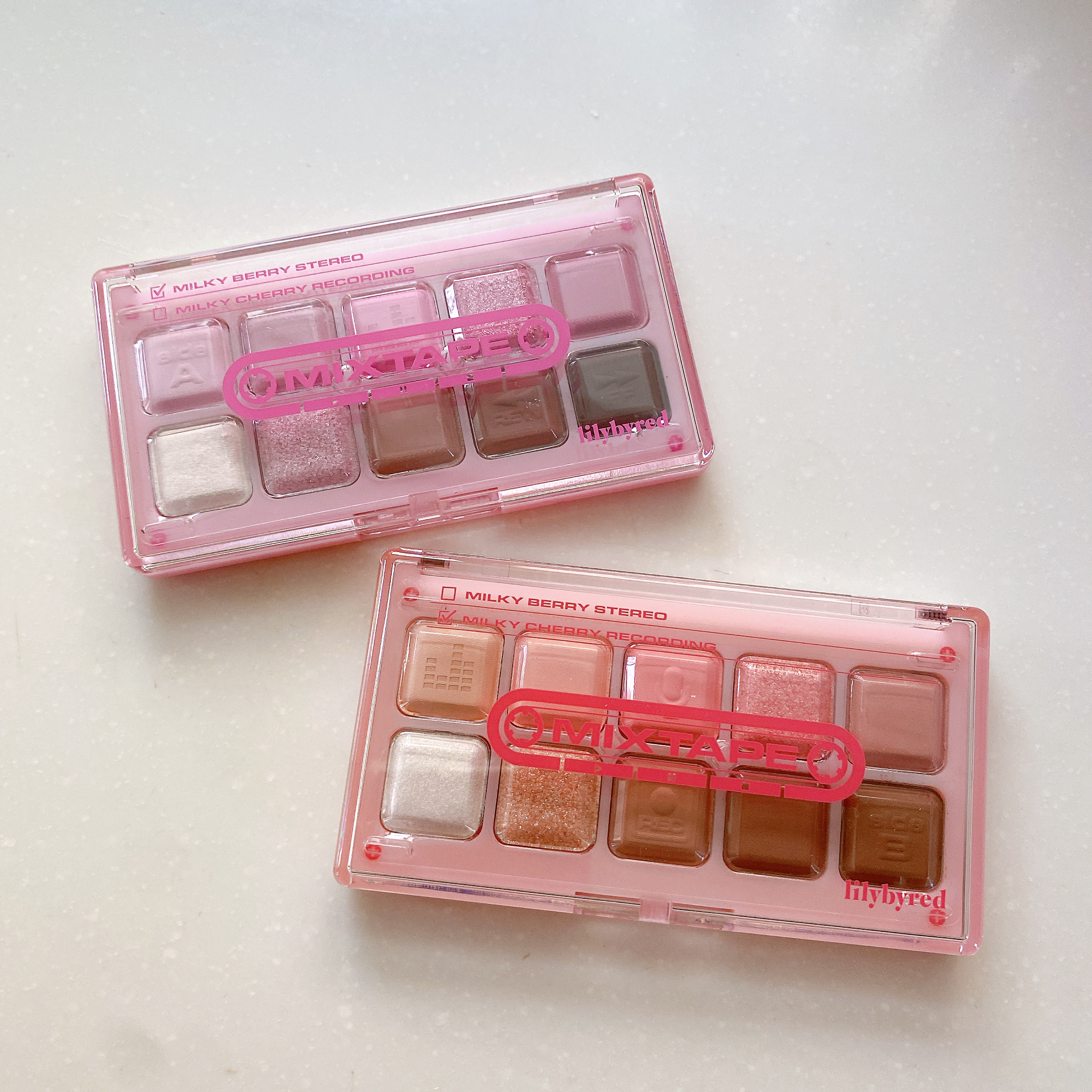 ムードキーボード 10 ミルキーチェリーレコーディング(Milky Cherry Recording)/lilybyred/アイシャドウパレットを使ったクチコミ（1枚目）