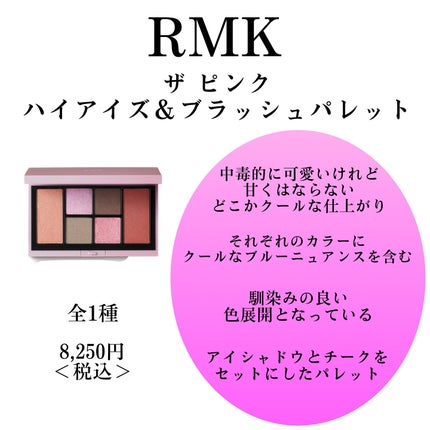 RMK ザ ピンク ハイ アイズ & ブラッシュ パレット /RMK/アイシャドウパレットを使ったクチコミ(4枚目)