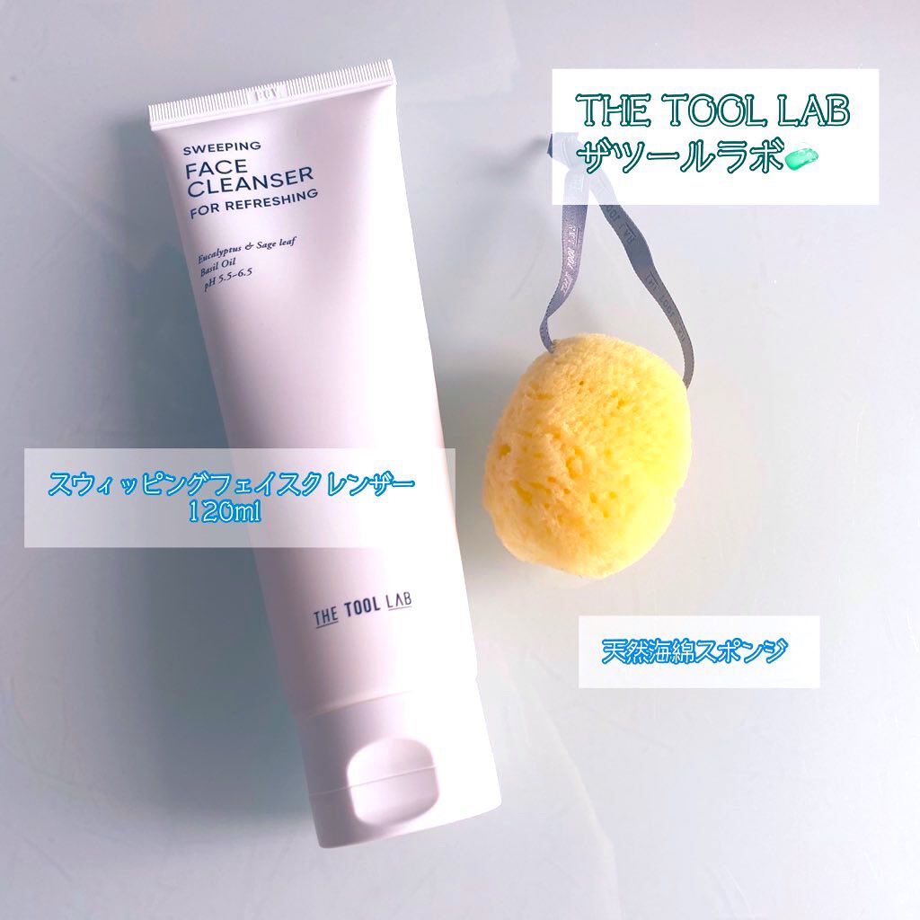 mashi. on LIPS 「▼THETOOLLABスウィッピングフェイスクレンザー天然海綿..」(1枚目)