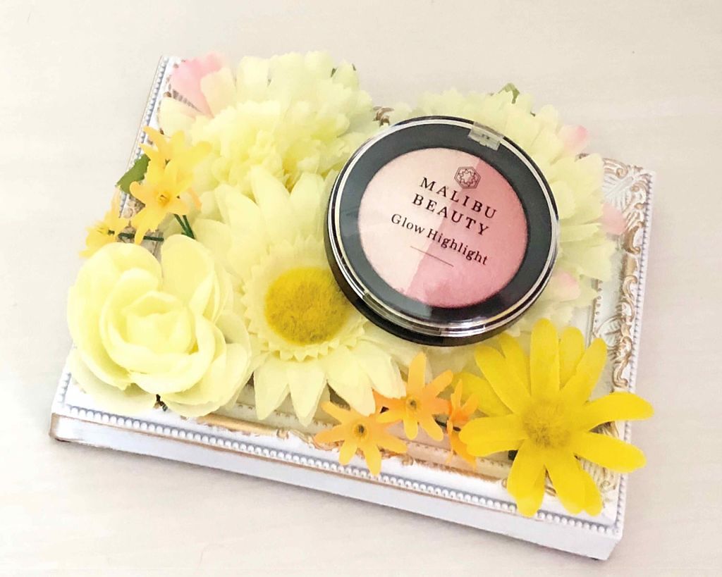 グロウハイライト MBGH-02 コーラルムーン/マリブビューティー/パウダーハイライトを使ったクチコミ（1枚目）