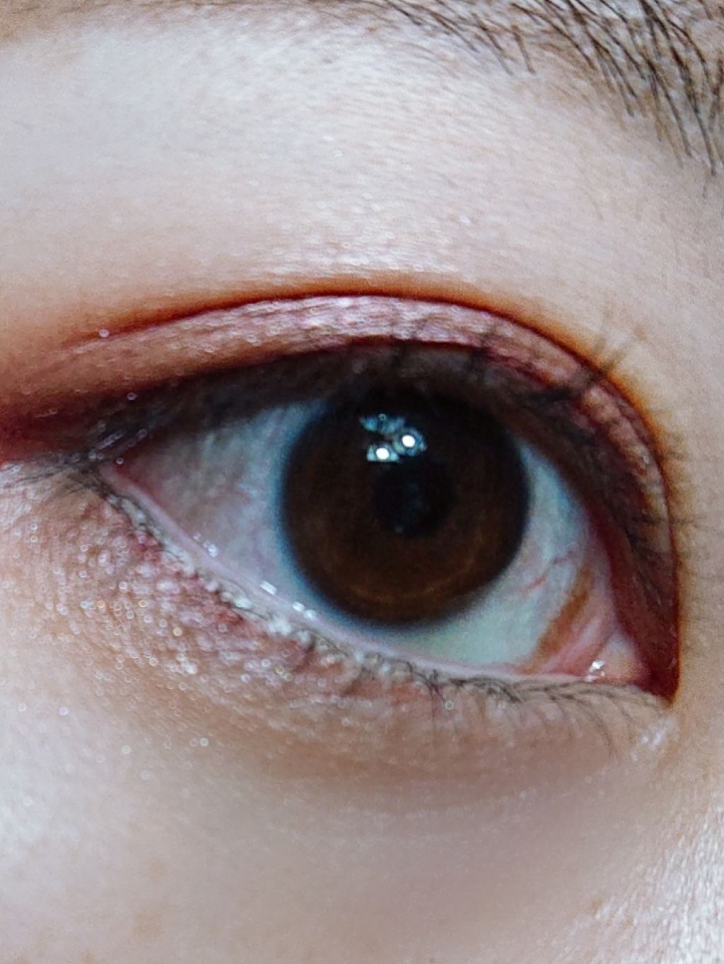 UR GLAM　POWDER EYESHADOW ローズブラウン〈パール〉/U R GLAM/単色アイシャドウを使ったクチコミ（2枚目）