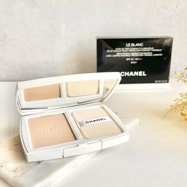 CHANEL ル ブラン ブライトニング コンパクト SPF25/PA+++ のクチコミ「さすがのCHANEL品質に感動✨
CHANEL　ル・ブラン ブライトニングコンパクト パウダリ.....」（1枚目）