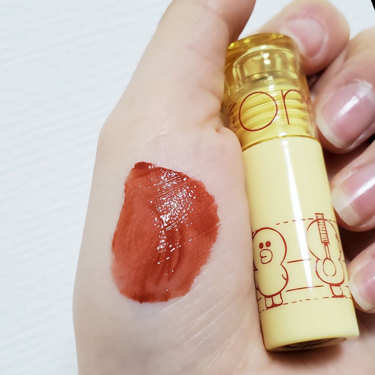 ジューシーラスティング ティント ミニ/rom&nd/リップティントを使ったクチコミ（3枚目）