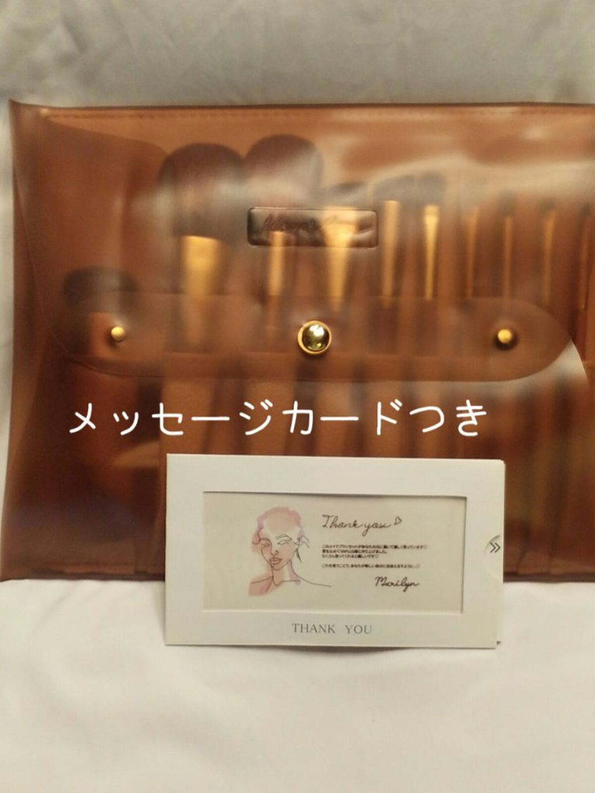 SIXPLUS X MARILYN 10本メイクアップブラシセット/SIXPLUS/メイクブラシを使ったクチコミ（3枚目）