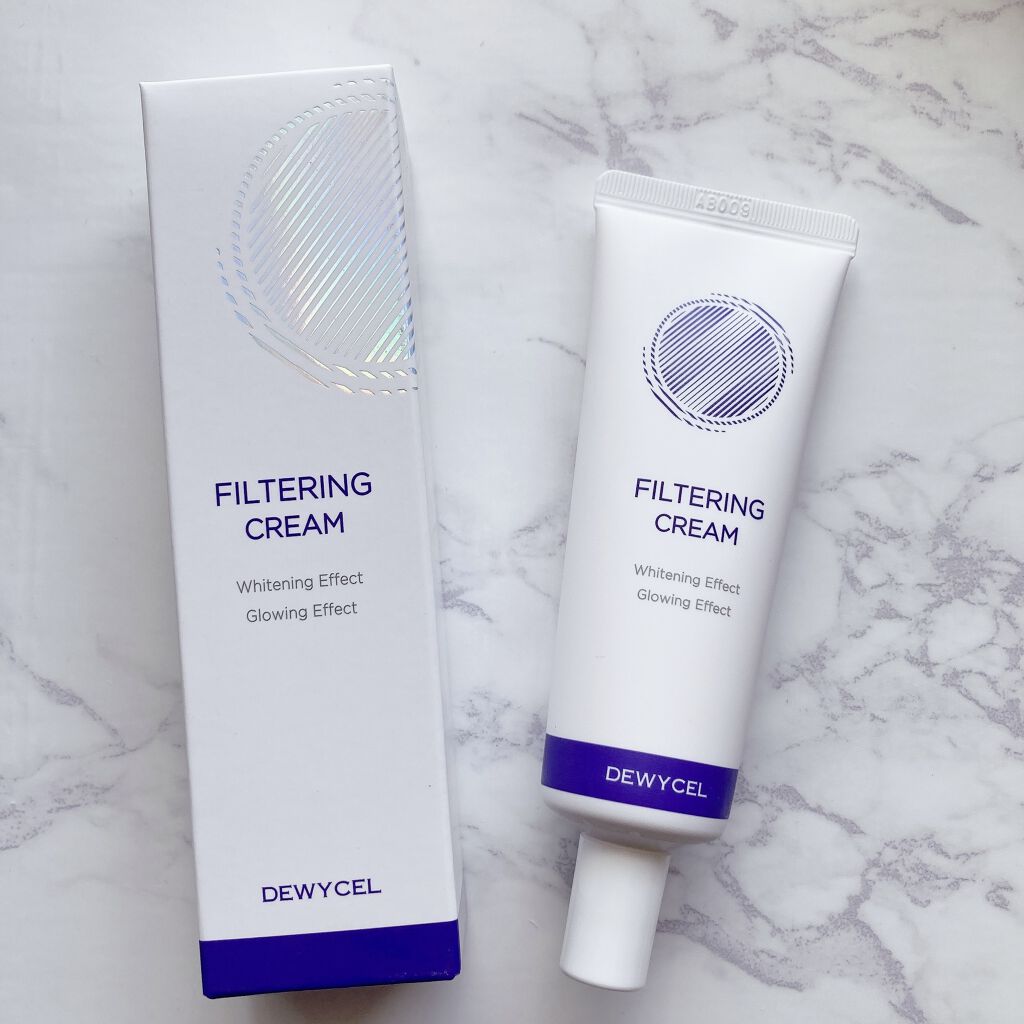 フィルタリングクリーム/DEWYCEL/日焼け止めクリームを使ったクチコミ（1枚目）