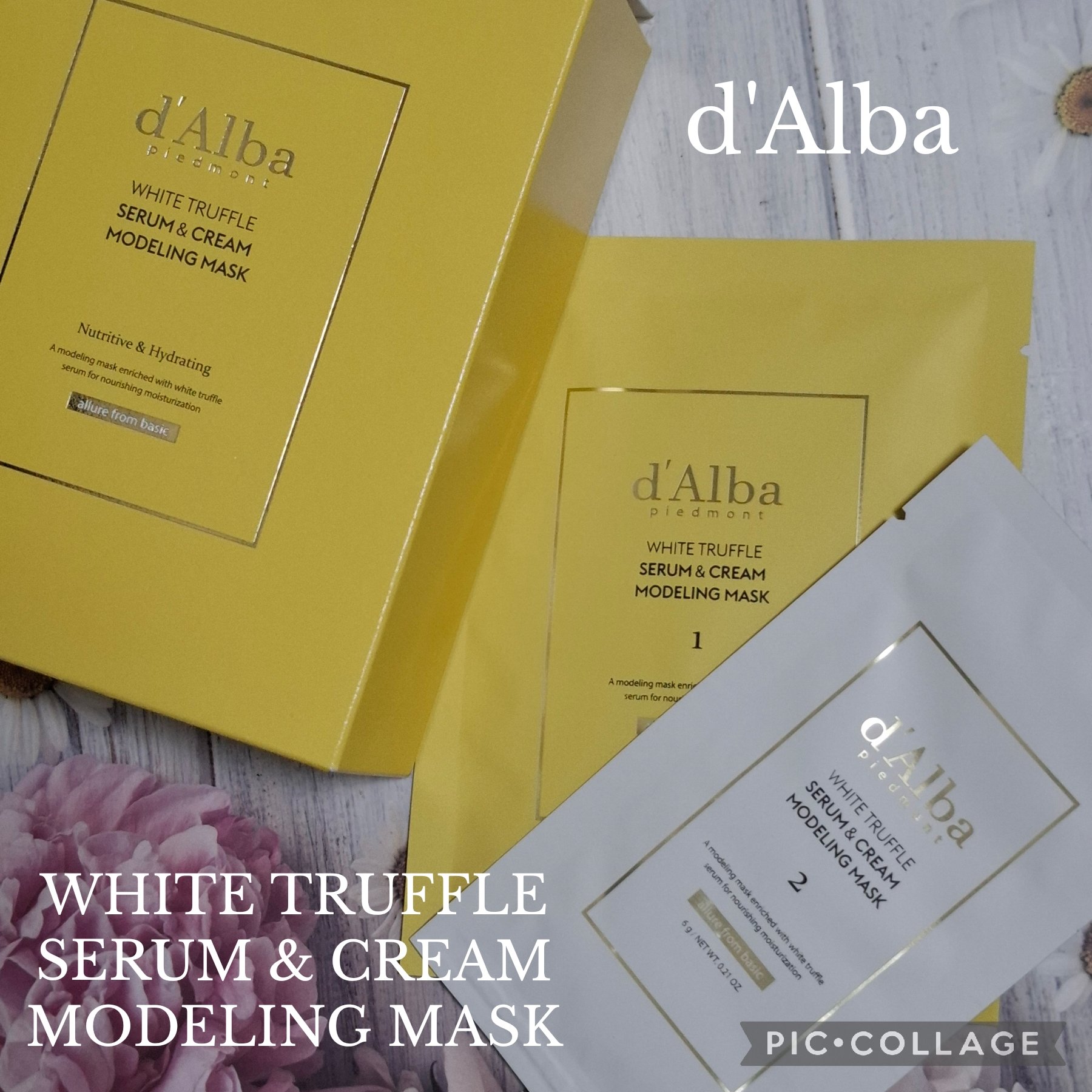 WHITE TRUFFLE SERUM & CREAM MODELING MASK/ダルバ/その他スキンケアを使ったクチコミ（1枚目）