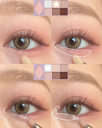 ウォンジョンヨ W デイリームードアップパレット /Wonjungyo/アイシャドウパレットを使ったクチコミ(6枚目)