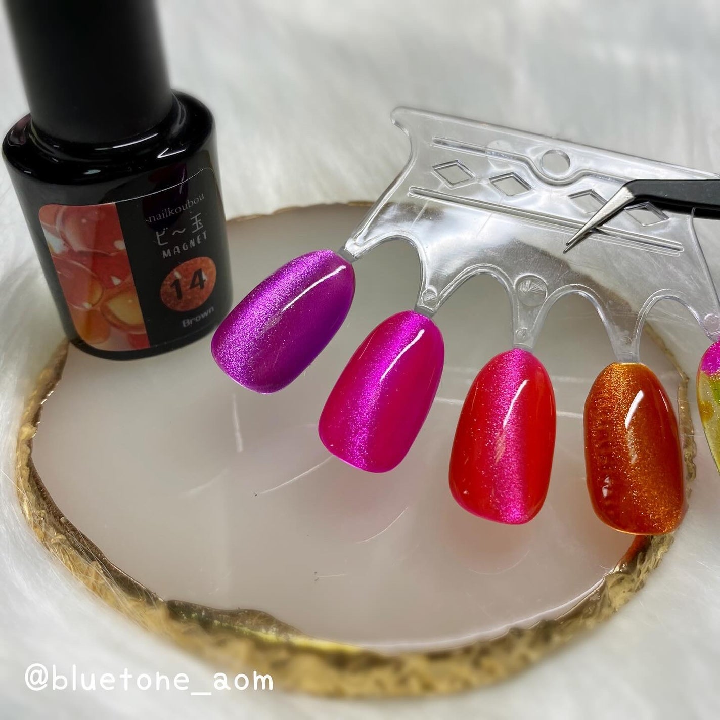 ビー玉マグネットジェル/ネイル工房/ジェルネイルを使ったクチコミ(3枚目)