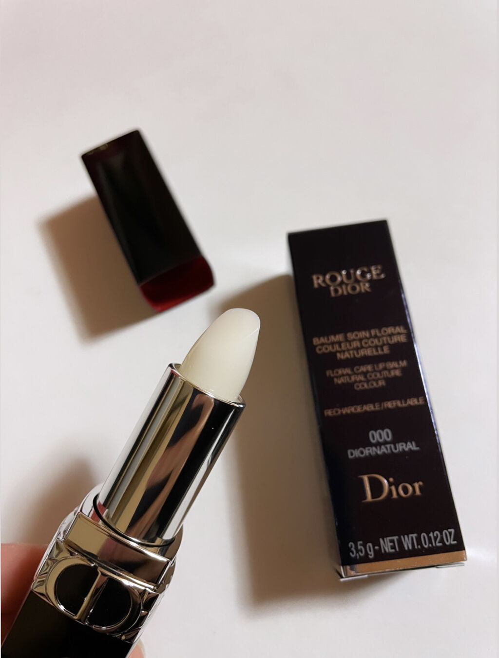 【新品 未使用】DIOR ルージュディオール000 ナチュラル サテン バーム ディオール / ルージュ ディオール 000 ディオールナチュラル