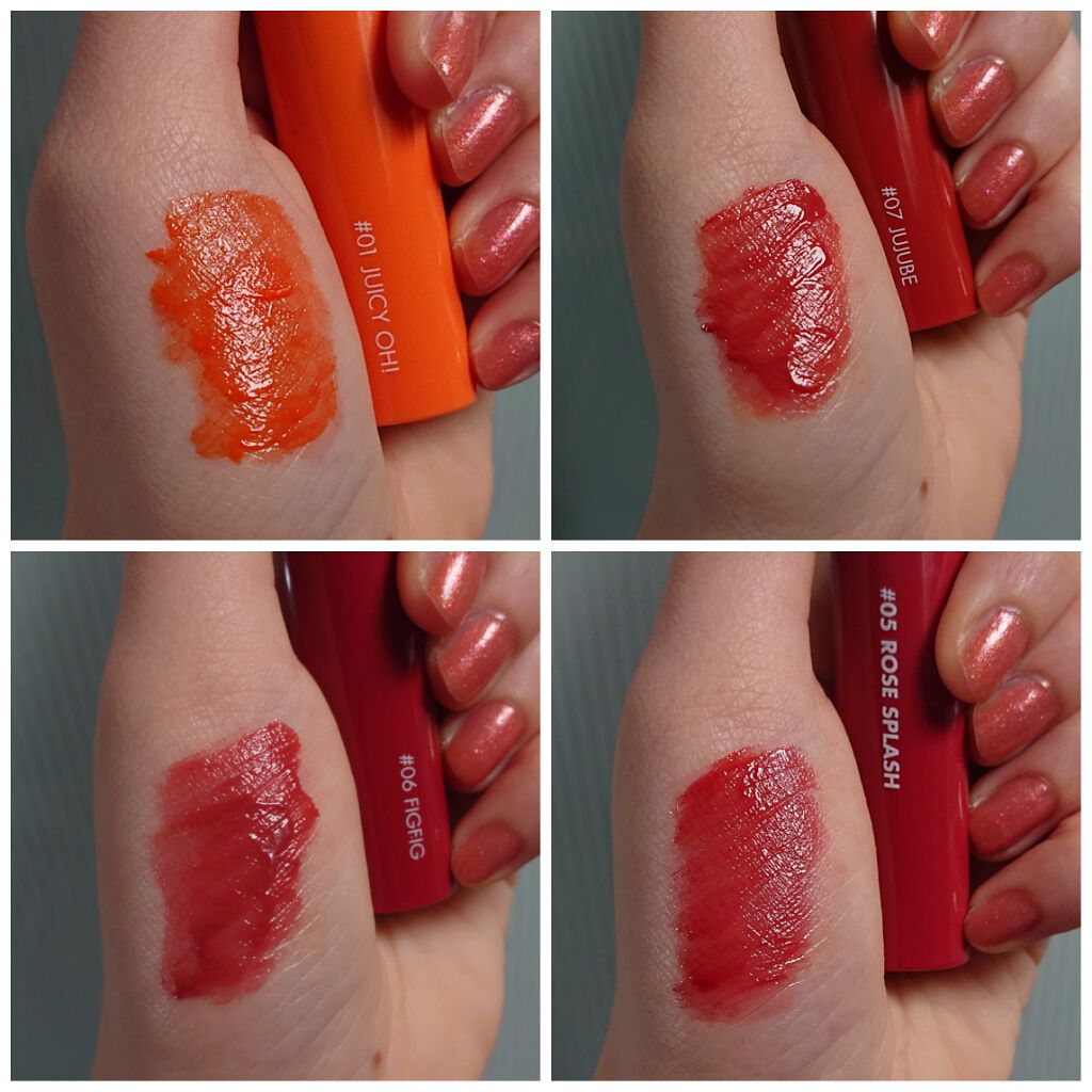 ジューシーラスティングティント/rom&nd/リップティントを使ったクチコミ（1枚目）