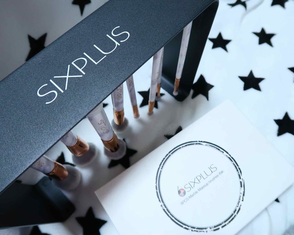 SIXPLUS 大理石柄のメイクブラシ8本セット/SIXPLUS/メイクブラシを使ったクチコミ(1枚目)