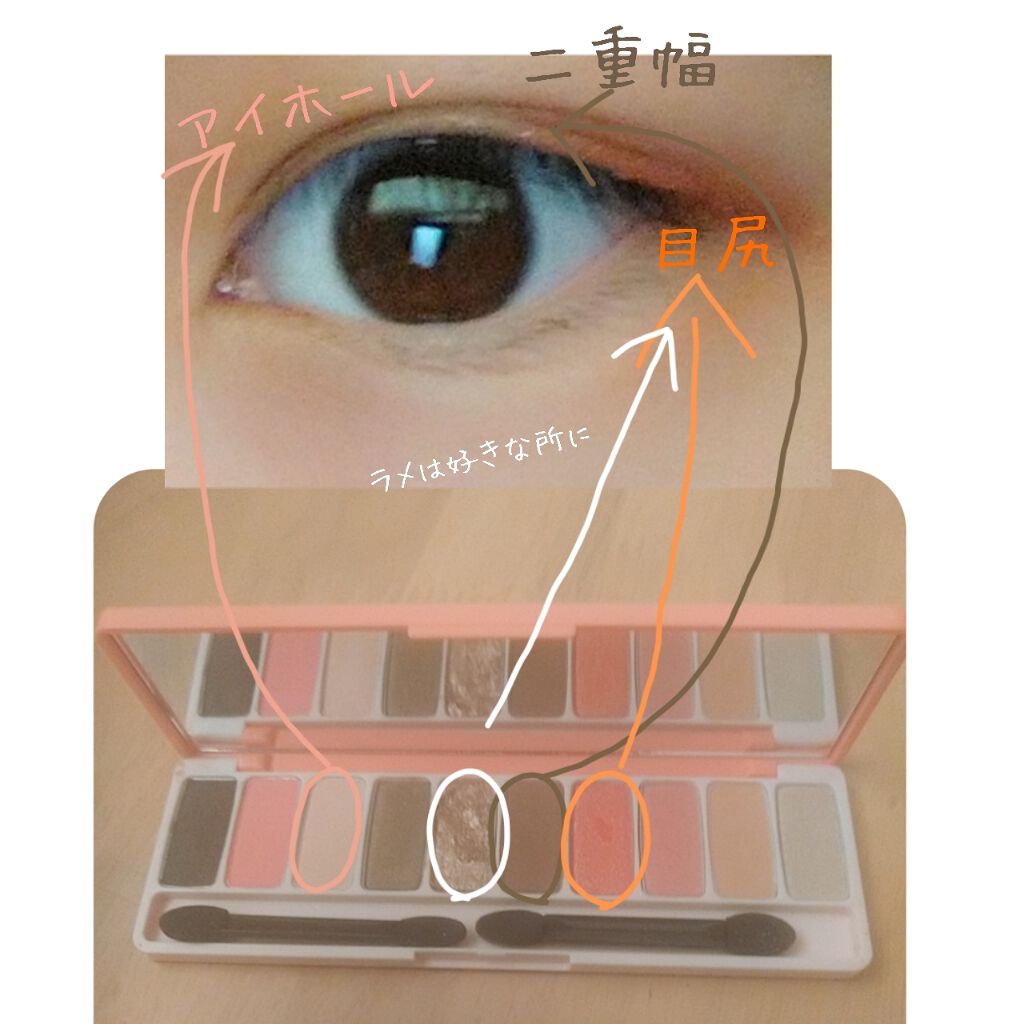 プレイカラー アイシャドウ/ETUDE/アイシャドウパレットを使ったクチコミ（2枚目）