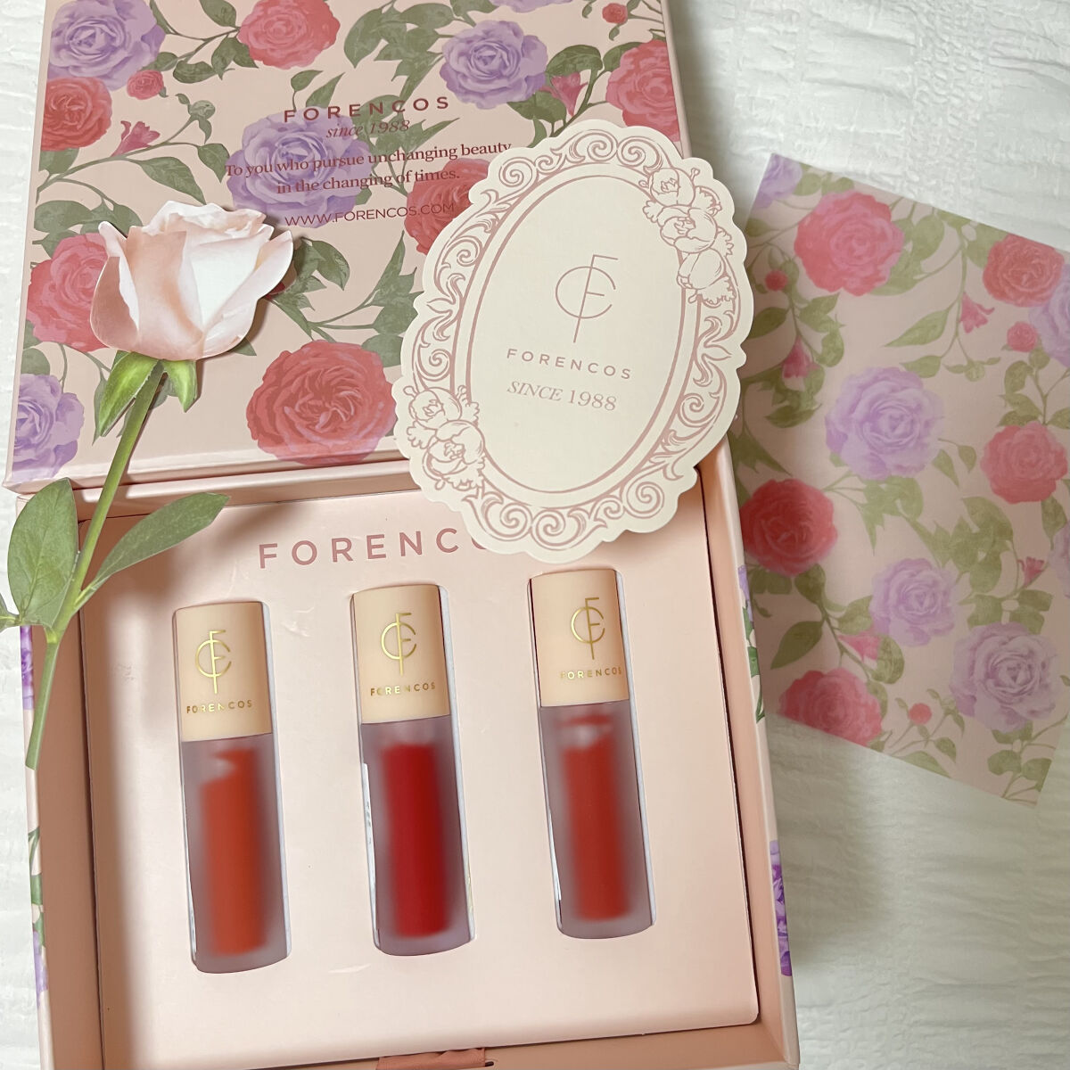 タトゥーベルベットミニティントセット/フォレンコス/リップティントを使ったクチコミ（2枚目）