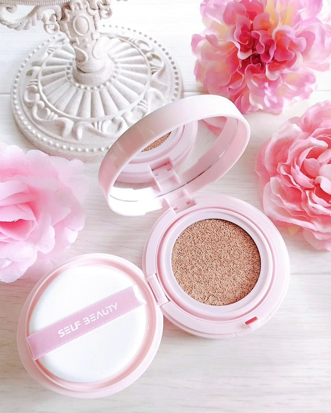 シルキーブラークッション/SELF BEAUTY/クッションファンデーションを使ったクチコミ(3枚目)